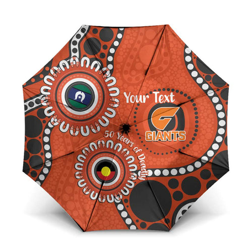Giants NAIDOC 2026 Personalised Umbrella 50 Years of Deadly Aboriginal Art