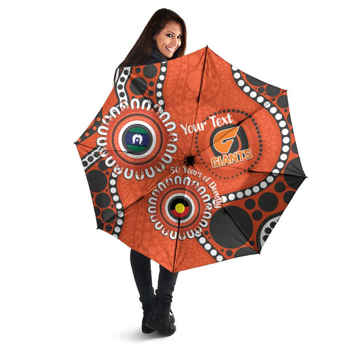 Giants NAIDOC 2026 Personalised Umbrella 50 Years of Deadly Aboriginal Art