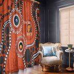 Giants NAIDOC 2026 Personalised Window Curtain 50 Years of Deadly Aboriginal Art