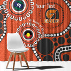 Giants NAIDOC 2026 Personalised Window Curtain 50 Years of Deadly Aboriginal Art