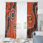 Giants NAIDOC 2026 Personalised Window Curtain 50 Years of Deadly Aboriginal Art