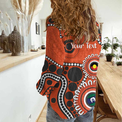 Giants NAIDOC 2026 Personalised Women Casual Shirt 50 Years of Deadly Aboriginal Art