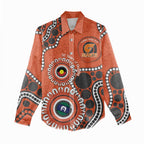 Giants NAIDOC 2026 Personalised Women Casual Shirt 50 Years of Deadly Aboriginal Art