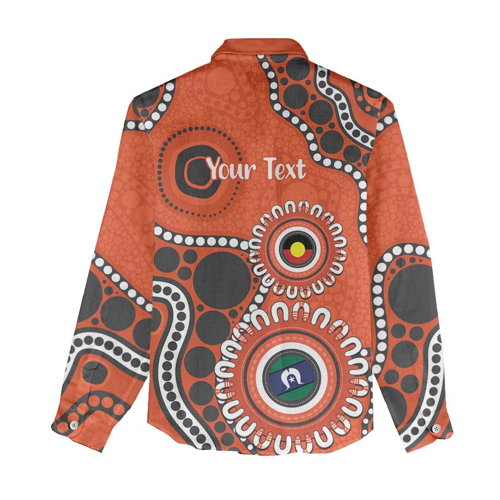 Giants NAIDOC 2026 Personalised Women Casual Shirt 50 Years of Deadly Aboriginal Art