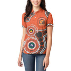 Giants NAIDOC 2026 Personalised Women Polo Shirt 50 Years of Deadly Aboriginal Art