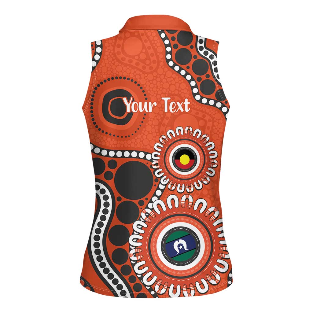 Giants NAIDOC 2026 Personalised Women Sleeveless Polo Shirt 50 Years of Deadly Aboriginal Art