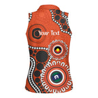 Giants NAIDOC 2026 Personalised Women Sleeveless Polo Shirt 50 Years of Deadly Aboriginal Art