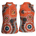 Giants NAIDOC 2026 Personalised Women Sleeveless Polo Shirt 50 Years of Deadly Aboriginal Art