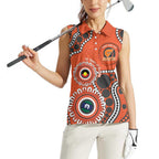 Giants NAIDOC 2026 Personalised Women Sleeveless Polo Shirt 50 Years of Deadly Aboriginal Art