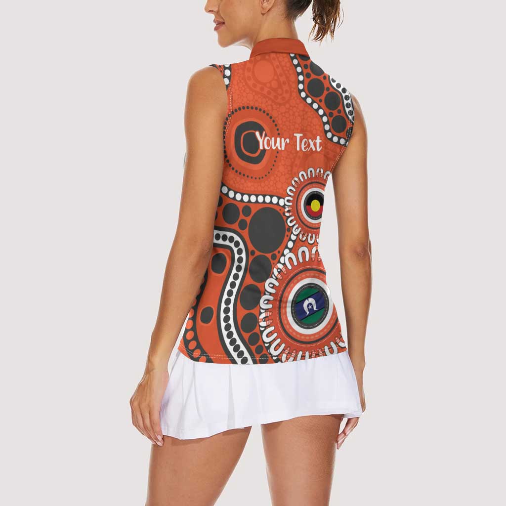 Giants NAIDOC 2026 Personalised Women Sleeveless Polo Shirt 50 Years of Deadly Aboriginal Art
