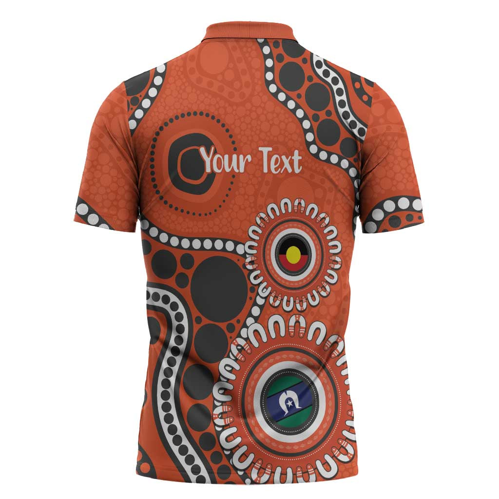 Giants NAIDOC 2026 Personalised Zipper Polo Shirt 50 Years of Deadly Aboriginal Art
