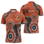 Giants NAIDOC 2026 Personalised Zipper Polo Shirt 50 Years of Deadly Aboriginal Art