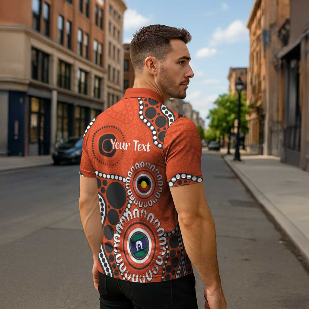 Giants NAIDOC 2026 Personalised Zipper Polo Shirt 50 Years of Deadly Aboriginal Art