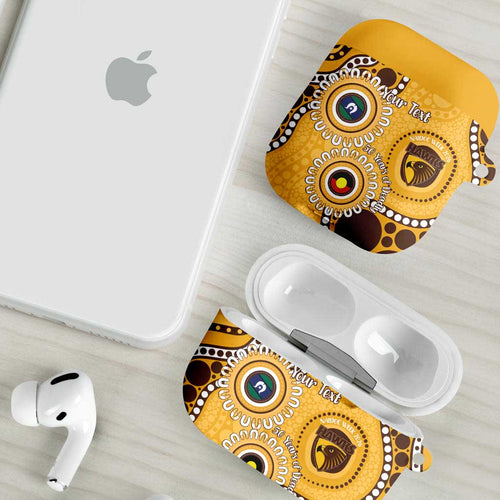 Hawthorn NAIDOC 2026 Personalised AirPods Case 50 Years of Deadly Aboriginal Art