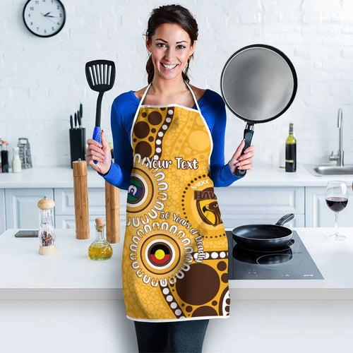 Hawthorn NAIDOC 2026 Personalised Apron 50 Years of Deadly Aboriginal Art