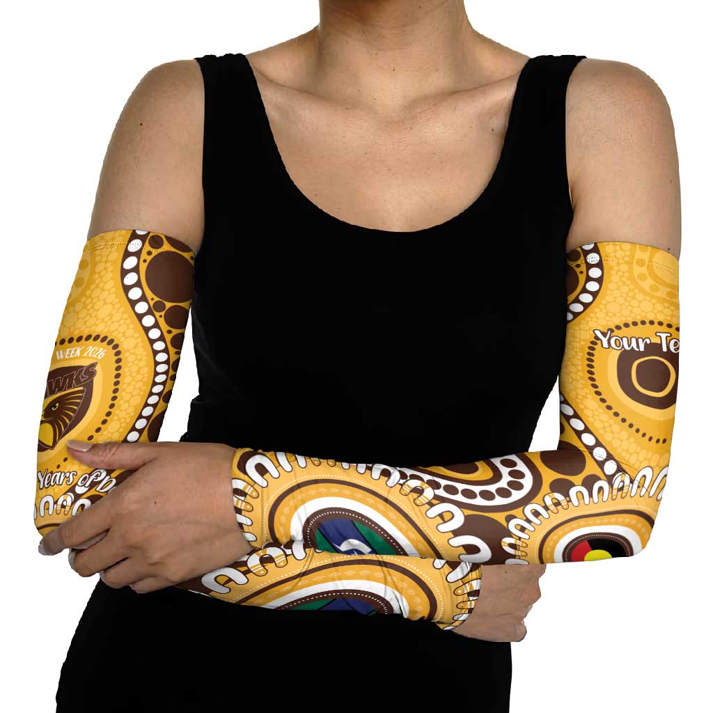 Hawthorn NAIDOC 2026 Personalised Arm Sleeves 50 Years of Deadly Aboriginal Art