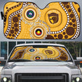 Hawthorn NAIDOC 2026 Personalised Auto Sun Shade 50 Years of Deadly Aboriginal Art