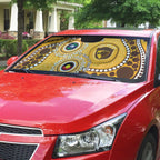 Hawthorn NAIDOC 2026 Personalised Auto Sun Shade 50 Years of Deadly Aboriginal Art