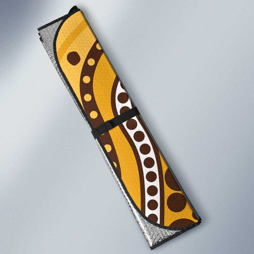 Hawthorn NAIDOC 2026 Personalised Auto Sun Shade 50 Years of Deadly Aboriginal Art