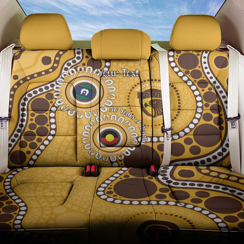 Hawthorn NAIDOC 2026 Personalised Back Car Seat Cover 50 Years of Deadly Aboriginal Art