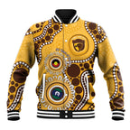Hawthorn NAIDOC 2026 Personalised Baseball Jacket 50 Years of Deadly Aboriginal Art