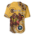 Hawthorn NAIDOC 2026 Personalised Baseball Jersey 50 Years of Deadly Aboriginal Art
