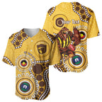 Hawthorn NAIDOC 2026 Personalised Baseball Jersey 50 Years of Deadly Aboriginal Art