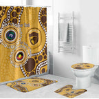 Hawthorn NAIDOC 2026 Personalised Bathroom Set 50 Years of Deadly Aboriginal Art