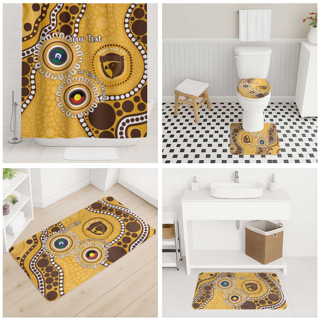 Hawthorn NAIDOC 2026 Personalised Bathroom Set 50 Years of Deadly Aboriginal Art
