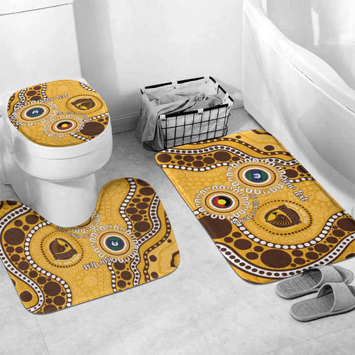 Hawthorn NAIDOC 2026 Personalised Bathroom Set 50 Years of Deadly Aboriginal Art
