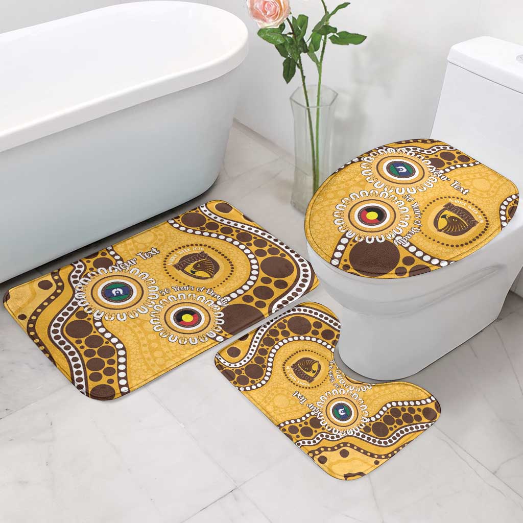 Hawthorn NAIDOC 2026 Personalised Bathroom Set 50 Years of Deadly Aboriginal Art