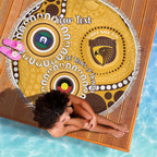 Hawthorn NAIDOC 2026 Personalised Beach Blanket 50 Years of Deadly Aboriginal Art