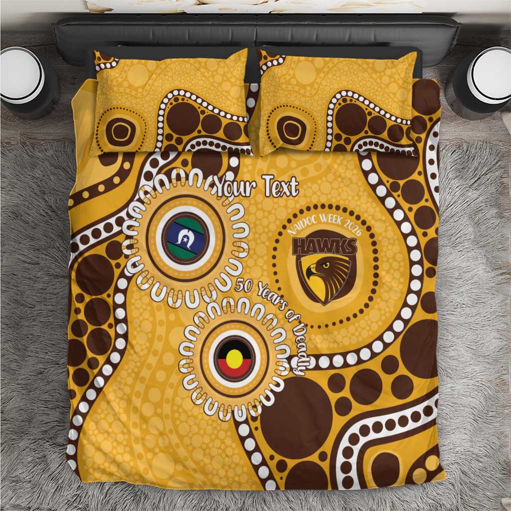 Hawthorn NAIDOC 2026 Personalised Bedding Set 50 Years of Deadly Aboriginal Art