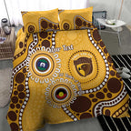 Hawthorn NAIDOC 2026 Personalised Bedding Set 50 Years of Deadly Aboriginal Art