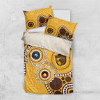 Hawthorn NAIDOC 2026 Personalised Bedding Set 50 Years of Deadly Aboriginal Art