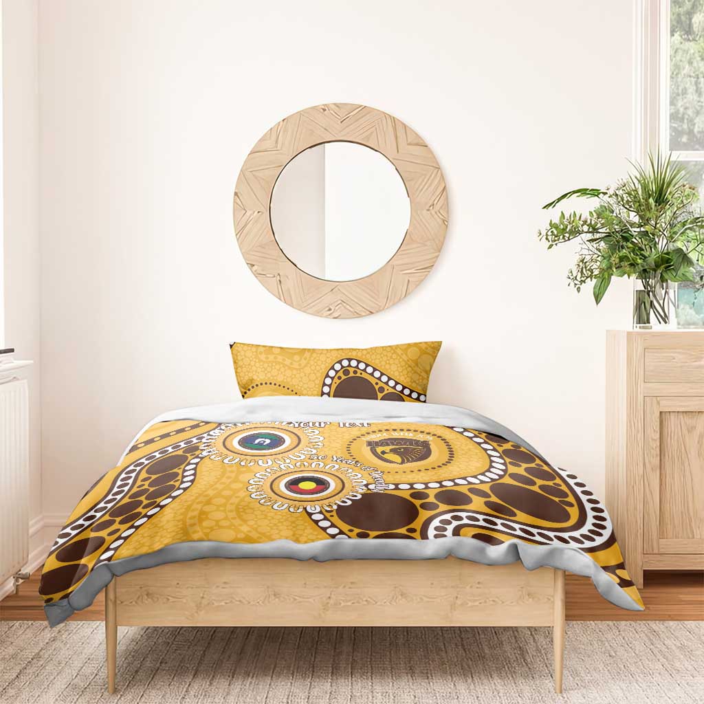 Hawthorn NAIDOC 2026 Personalised Bedding Set 50 Years of Deadly Aboriginal Art