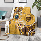 Hawthorn NAIDOC 2026 Personalised Blanket 50 Years of Deadly Aboriginal Art