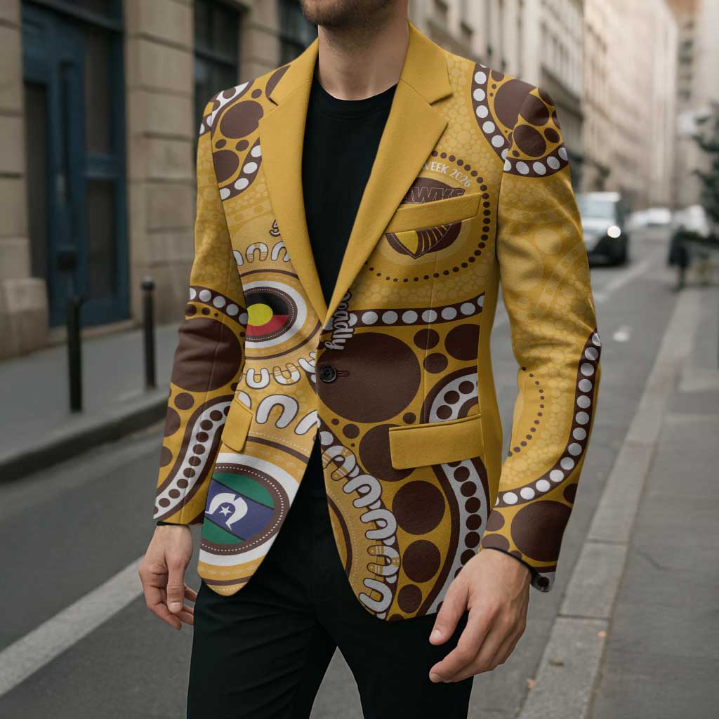 Hawthorn NAIDOC 2026 Personalised Blazer 50 Years of Deadly Aboriginal Art