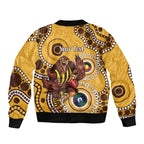 Hawthorn NAIDOC 2026 Personalised Bomber Jacket 50 Years of Deadly Aboriginal Art