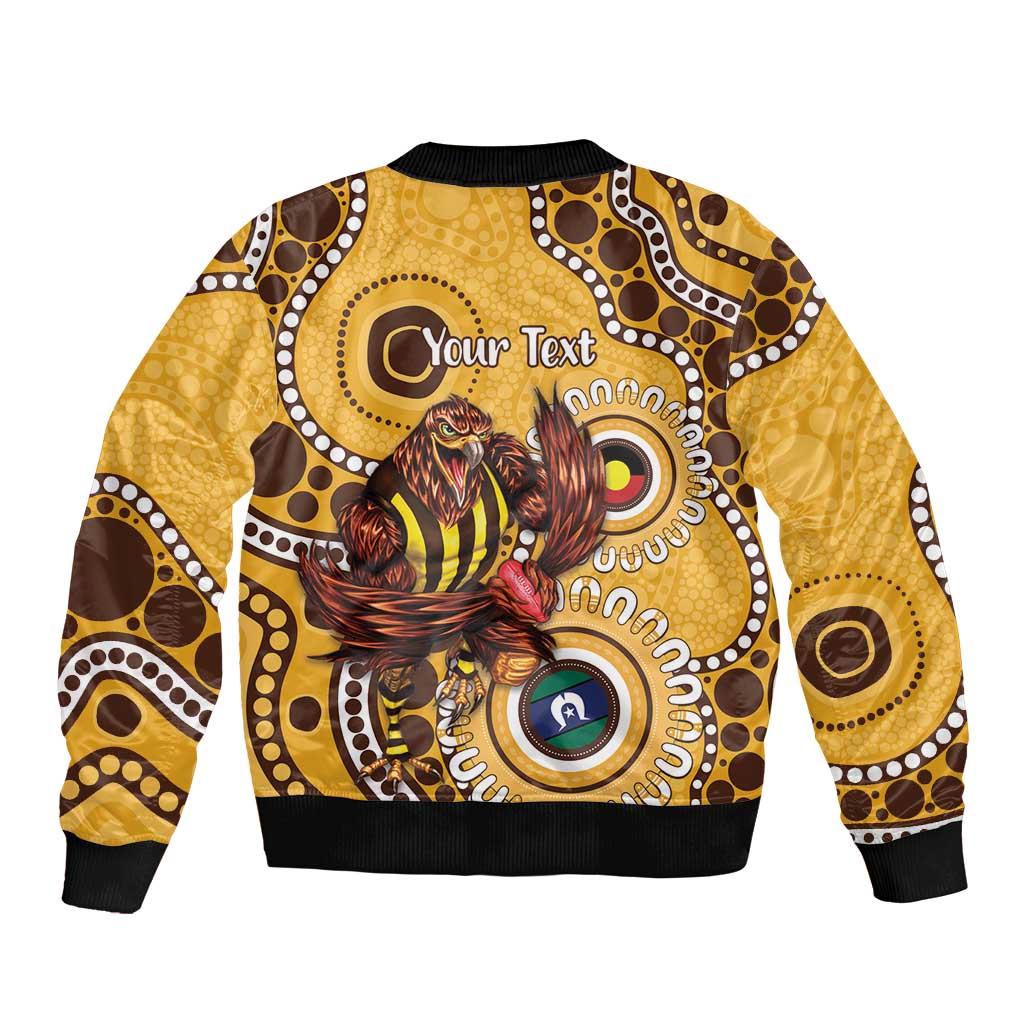 Hawthorn NAIDOC 2026 Personalised Bomber Jacket 50 Years of Deadly Aboriginal Art