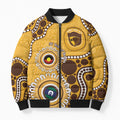 Hawthorn NAIDOC 2026 Personalised Bomber Puffer Jacket 50 Years of Deadly Aboriginal Art