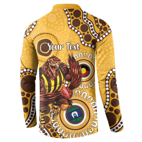 Hawthorn NAIDOC 2026 Personalised Button Sweatshirt 50 Years of Deadly Aboriginal Art