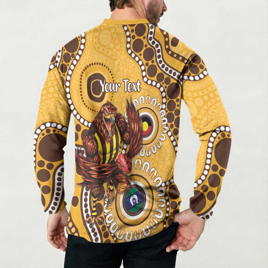 Hawthorn NAIDOC 2026 Personalised Button Sweatshirt 50 Years of Deadly Aboriginal Art