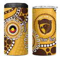 Hawthorn NAIDOC 2026 Personalised 4 in 1 Can Cooler Tumbler 50 Years of Deadly Aboriginal Art