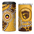 Hawthorn NAIDOC 2026 Personalised 4 in 1 Can Cooler Tumbler 50 Years of Deadly Aboriginal Art