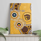 Hawthorn NAIDOC 2026 Personalised Canvas Wall Art 50 Years of Deadly Aboriginal Art