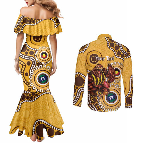 Hawthorn NAIDOC 2026 Personalised Couples Matching Mermaid Dress and Long Sleeve Button Shirt 50 Years of Deadly Aboriginal Art