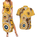 Hawthorn NAIDOC 2026 Personalised Couples Matching Summer Maxi Dress and Hawaiian Shirt 50 Years of Deadly Aboriginal Art