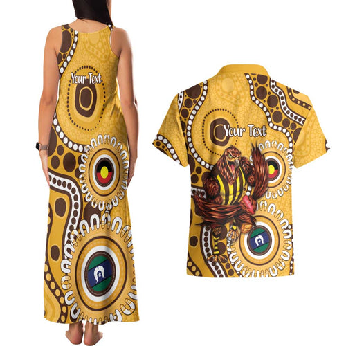 Hawthorn NAIDOC 2026 Personalised Couples Matching Tank Maxi Dress and Hawaiian Shirt 50 Years of Deadly Aboriginal Art