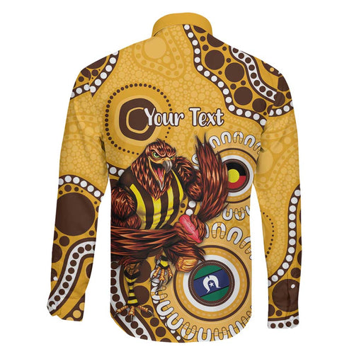 Hawthorn NAIDOC 2026 Personalised Family Matching Long Sleeve Bodycon Dress and Hawaiian Shirt 50 Years of Deadly Aboriginal Art